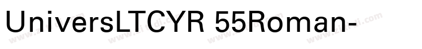 UniversLTCYR 55Roman字体转换
